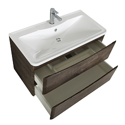 Фото Тумба под раковину BelBagno Acqua 90 подвесная, rovere nature grigio