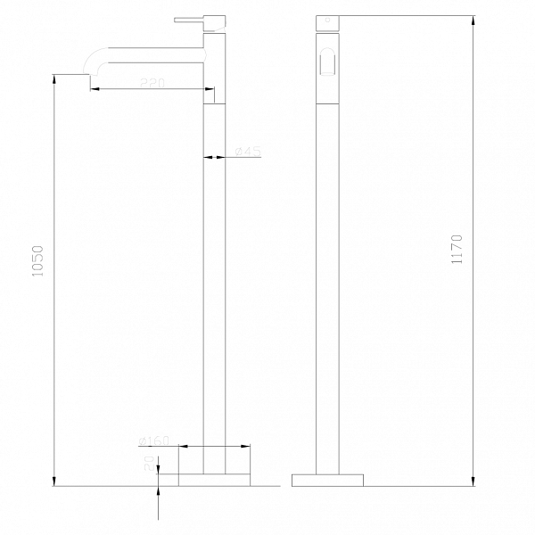 Смеситель Abber Wasser Kreis AF8140 для раковины , изображение 3