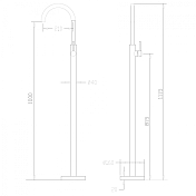 Изображение Смеситель Abber Wasser Kreis AF8141B для раковины Смеситель Abber Wasser Kreis AF8141B для раковины , изображение 3
