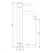Смеситель Abber Wasser Kreis AF8111B для раковины , изображение 3