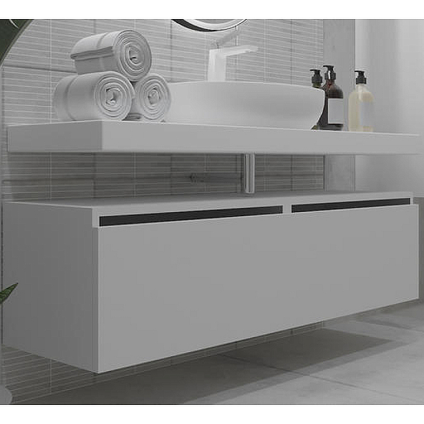 Тумба Armadi Art Flat 120 белая , изображение 1