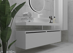 Тумба Armadi Art Flat 120 белая , изображение 3