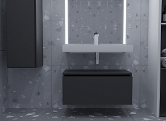 Тумба Armadi Art Flat 60 антрацит глянец , изображение 3