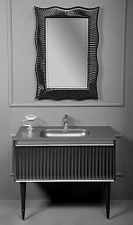 Фото Тумба под раковину Armadi Art Vallessi Avantgarde Canale 80 черная, хром