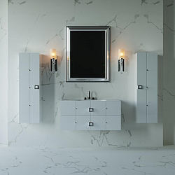 Фото Тумба под раковину Armadi Art Vallessi Avantgarde Piazza 80 белая, хром