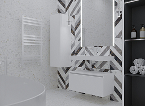 Фото Тумба под раковину Armadi Art Flat 100 белая