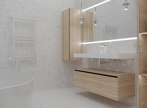 Фото Тумба под раковину Armadi Art Flat 120 дуб светлый