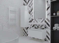 Тумба под раковину Armadi Art Flat 80 белая , изображение 2