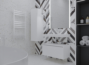 Фото Тумба под раковину Armadi Art Flat 80 белая