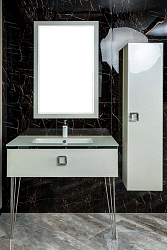 Фото Тумба под раковину Armadi Art Lucido 80 жемчужный белый