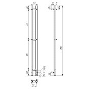 Полотенцесушитель электрический Point Деметра П3 8x120 белый , изображение 5