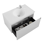 Тумба с раковиной Black&White Universe U918.900-2 90 белый , изображение 3