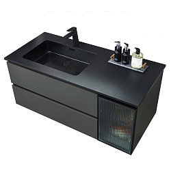Фото Тумба с раковиной Orans BC-2055-1000L 100 L серый
