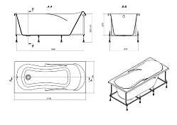 Изображение Акриловая ванна Roca Uno 170x75 Акриловая ванна Roca Uno 170x75 , изображение 6