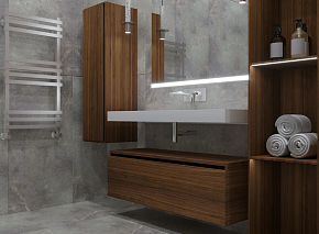 Фото Тумба под раковину Armadi Art Flat 100 дуб темный