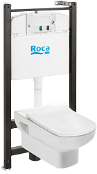 Фото Комплект Roca Dama Senso Pack 893104680 подвесной унитаз + инсталляция + Slim сиденье