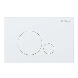 Фото Комплект BelBagno Sfera-R BB046CHR/BB2111SC/BB002-80/BB014-SR-BIANCO кнопка смыва белая