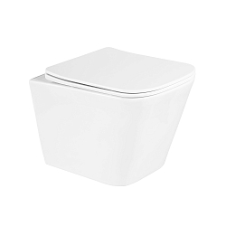 Фото Комплект BelBagno Due BB3103CHR/SC/BB002-80/BB014-SR-BIANCO кнопка смыва белая