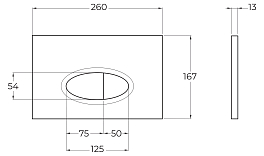 Изображение Кнопка смыва BelBagno BB051CR хром глянец Кнопка смыва BelBagno BB051CR хром глянец , изображение 2