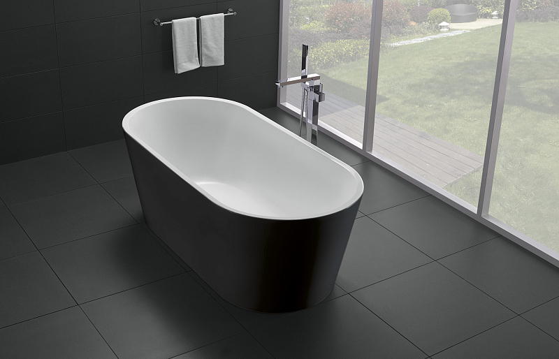 Акриловая ванна BelBagno BB71-1800-NERO-W0 180х80 , изображение 2