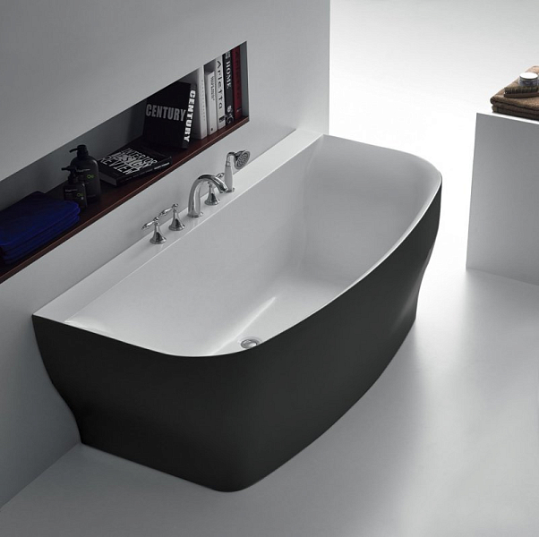 Акриловая ванна BelBagno BB74-NERO-W0 165х78 , изображение 2