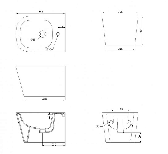 Биде подвесное BelBagno Albano BB120BH , изображение 7