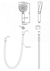 Фото Душевой гарнитур BelBagno BB-DFS-5-CRM