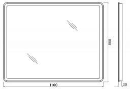 Зеркало BelBagno Marino SPC-MAR-1100-800-LED-TCH-WARM , изображение 9