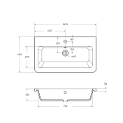 Изображение Мебельная раковина BelBagno Urban 12080-KL 80 см Мебельная раковина BelBagno Urban 12080-KL 80 см , изображение 3