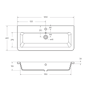 Изображение Мебельная раковина BelBagno Urban 12105-KL 105 см Мебельная раковина BelBagno Urban 12105-KL 105 см , изображение 3