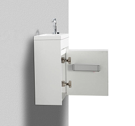 Фото Тумба под раковину BelBagno Pietra Mini 40 R подвесная, bianco lucido