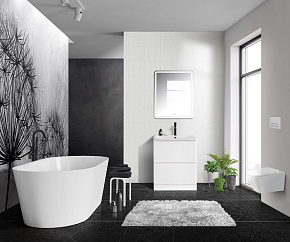 Фото Тумба под раковину BelBagno Albano 70 напольная, bianco lucido