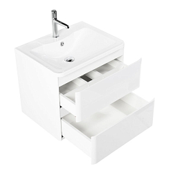 Фото Тумба под раковину BelBagno Albano 70 подвесная, bianco lucido
