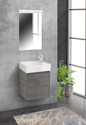 Фото Тумба под раковину BelBagno Kraft Mini 50 R подвесная, cemento grigio