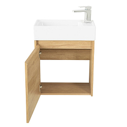 Фото Тумба под раковину BelBagno Kraft Mini 50 L подвесная, rovere nebrasca nature