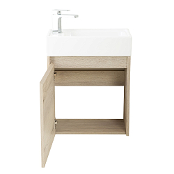 Фото Тумба под раковину BelBagno Kraft Mini 50 L подвесная, rovere galifax bianco
