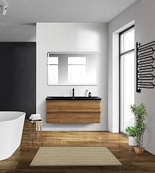 Фото Тумба под раковину BelBagno Albano 120 подвесная, rovere rustico