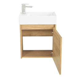 Фото Тумба под раковину BelBagno Kraft Mini 50 R подвесная, rovere nebrasca nature