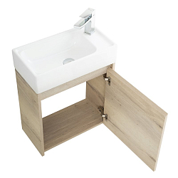 Фото Тумба под раковину BelBagno Kraft Mini 50 R подвесная, rovere galifax bianco