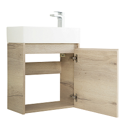 Фото Тумба под раковину BelBagno Kraft Mini 50 R подвесная, rovere galifax bianco