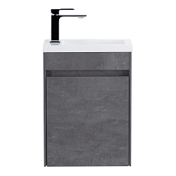 Фото Тумба под раковину BelBagno Pietra Mini 40 R подвесная, stucco cemento