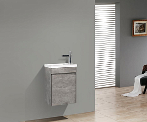 Фото Тумба под раковину BelBagno Pietra Mini 40 R подвесная, stucco cemento