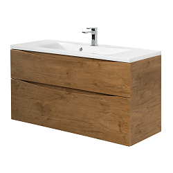 Фото Тумба под раковину BelBagno Marino-H60 110 подвесная, rovere nature