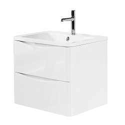 Фото Тумба под раковину BelBagno Acqua 70 подвесная, bianco lucido