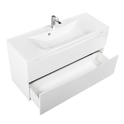 Фото Тумба под раковину BelBagno Marino-H60 110 подвесная, bianco lucido