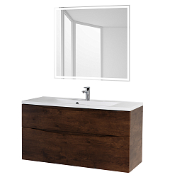 Фото Тумба под раковину BelBagno Marino-H60 110 подвесная, rovere moro