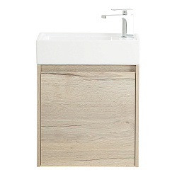 Фото Тумба под раковину BelBagno Kraft Mini 50 L подвесная, rovere galifax bianco