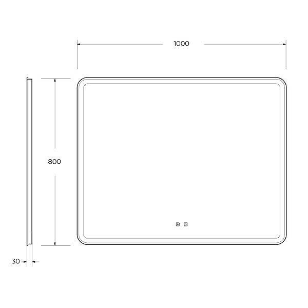 Зеркало BelBagno Marino SPC-MAR-1000-800-LED-TCH-SND , изображение 9