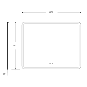 Зеркало BelBagno Marino SPC-MAR-1000-800-LED-TCH-SND , изображение 9