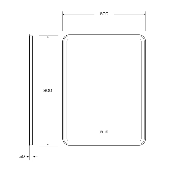 Зеркало BelBagno Marino SPC-MAR-600-800-LED-TCH-SND , изображение 9